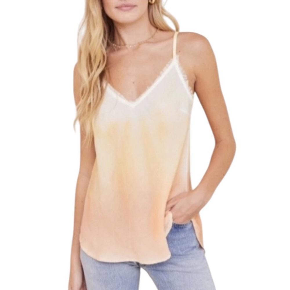 Bella Dahl sleeveless Frayed Cami in Sunset Ombré size XS excellent condition